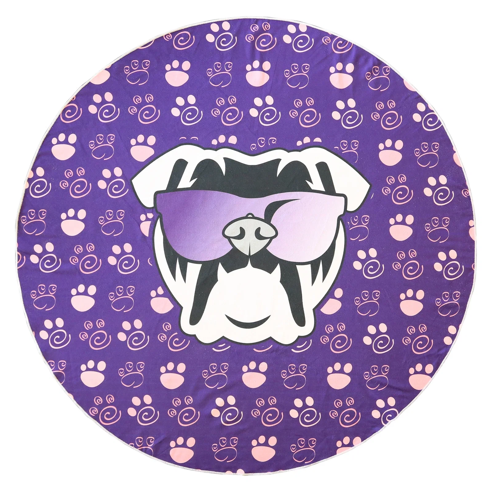 Round Beach Towel No Fringes — view 2