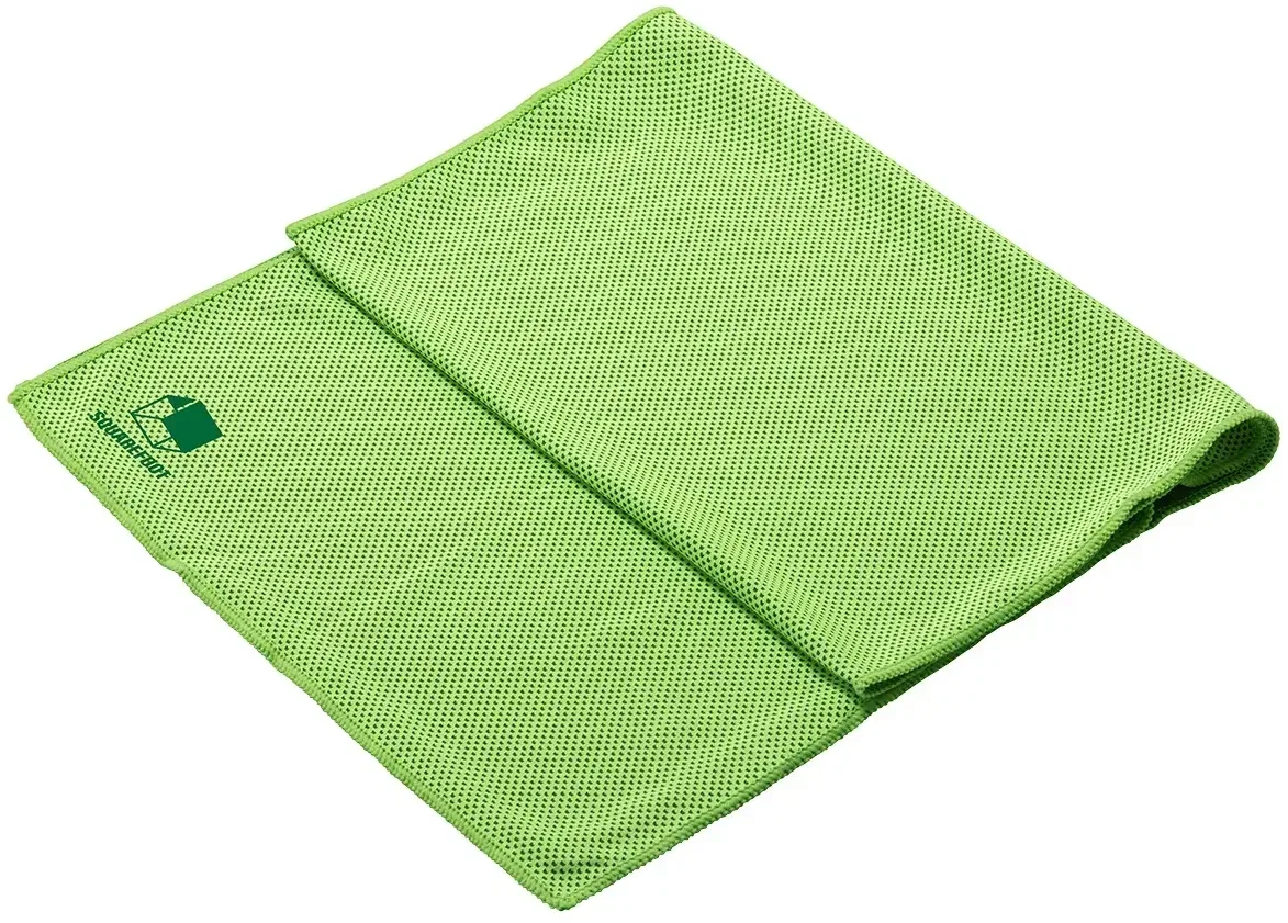 Branded promotional Frosty cooling towel color option with full-color print