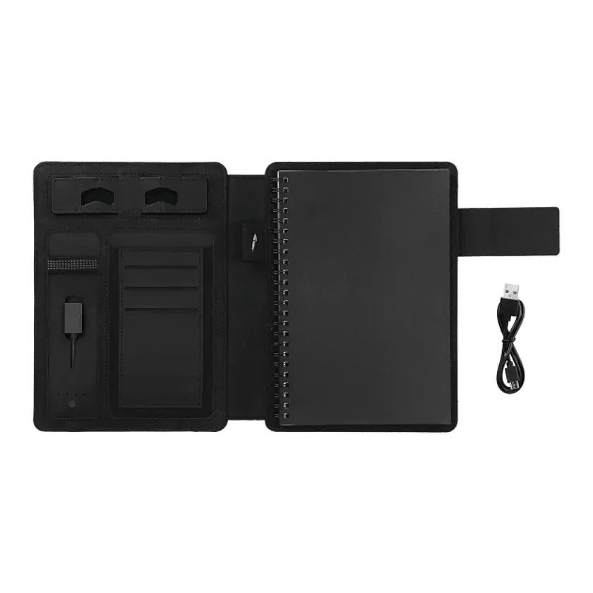 Personalized Titus Wireless Charging Journal with Powerbank (5000mAh) — view 3