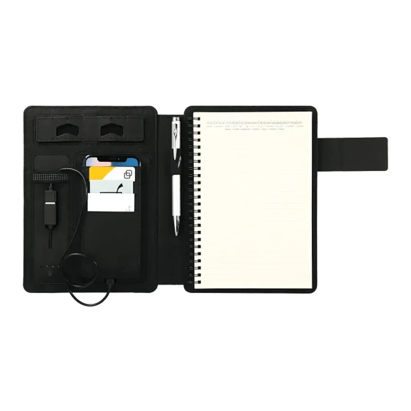 Personalized Titus Wireless Charging Journal with Powerbank (5000mAh) — view 4