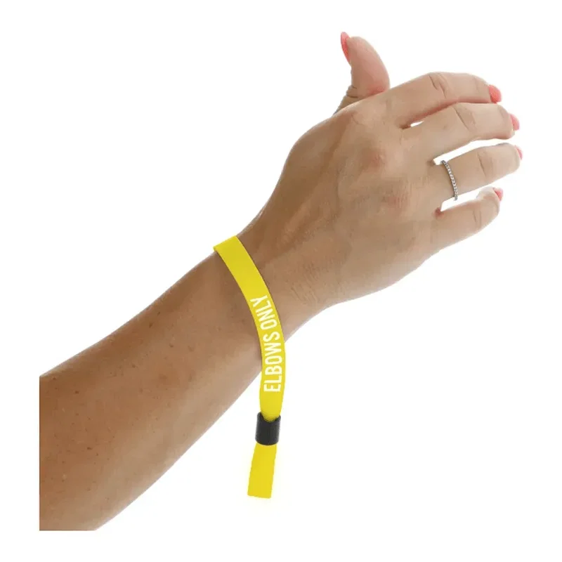 Personalized Social Distancing Wristband - Full Color 1/2" — view 2