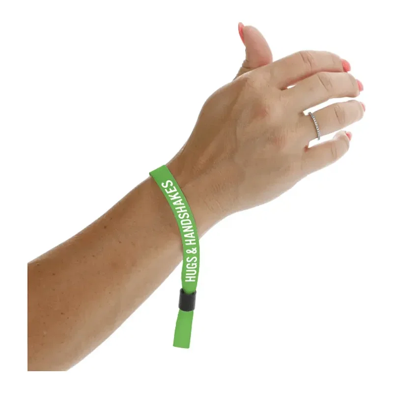 Personalized Social Distancing Wristband - Full Color 1/2" — view 6