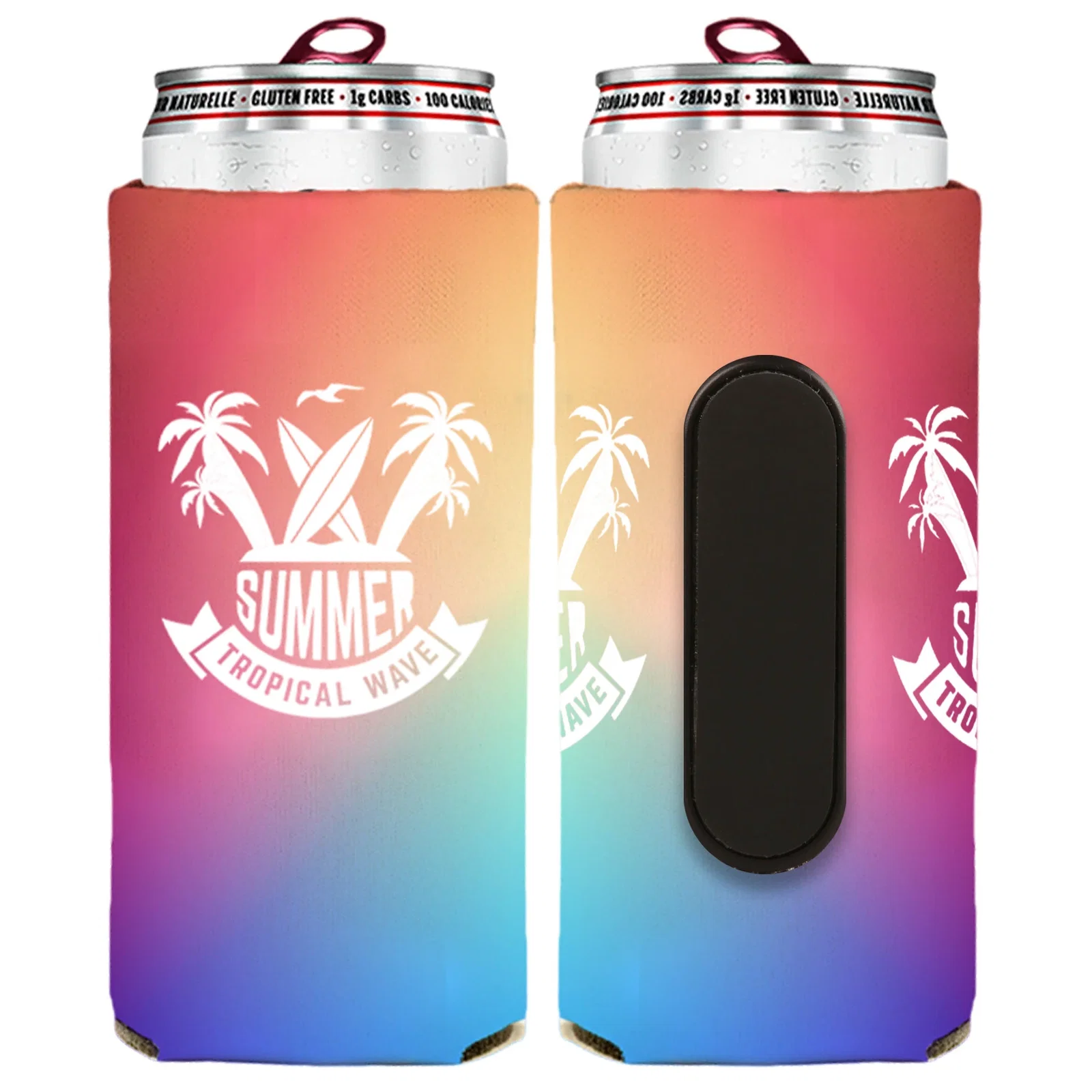 12 Oz. Full-Color Slim Seltzer Magnet Coolie (Patent Pending) — view 2