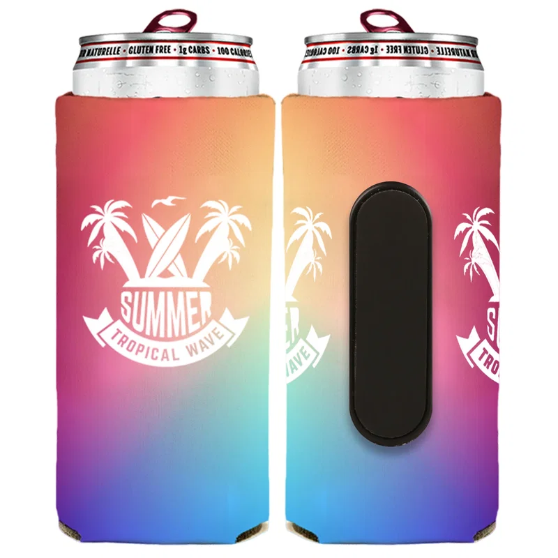 12 Oz. Full-Color Slim Seltzer Magnet Coolie (Patent Pending) — view 2