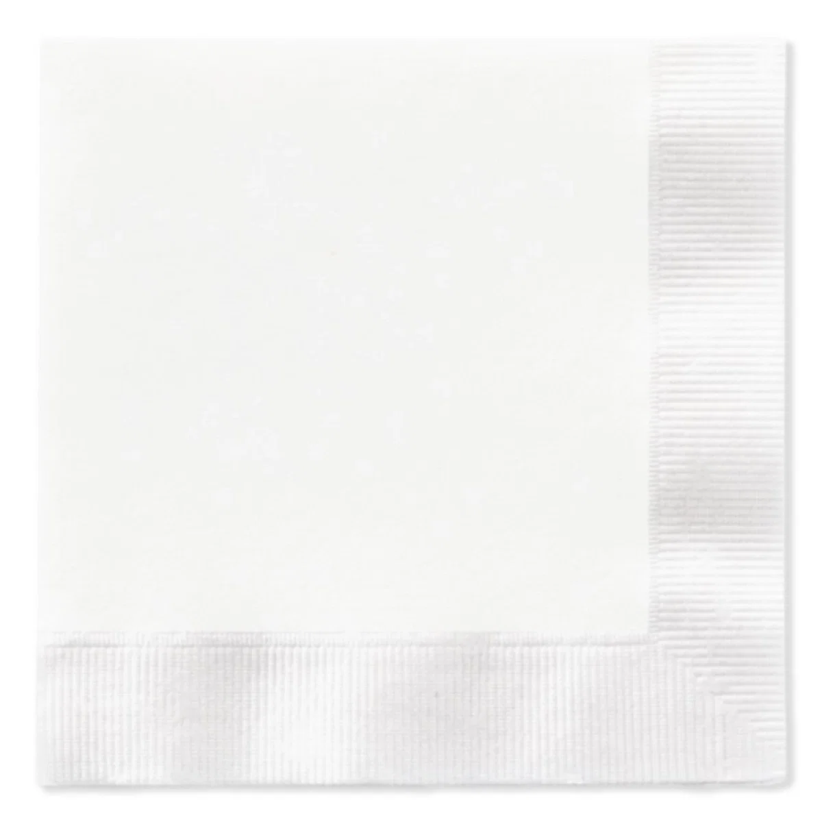 Stack of square cocktail napkins ready for a bar or reception table
