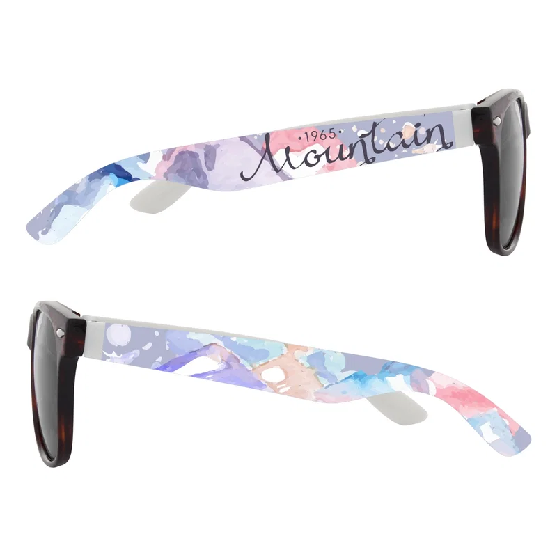 Full Color Colorblock Malibu Sunglasses — view 14