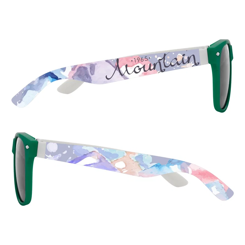 Full Color Colorblock Malibu Sunglasses — view 3