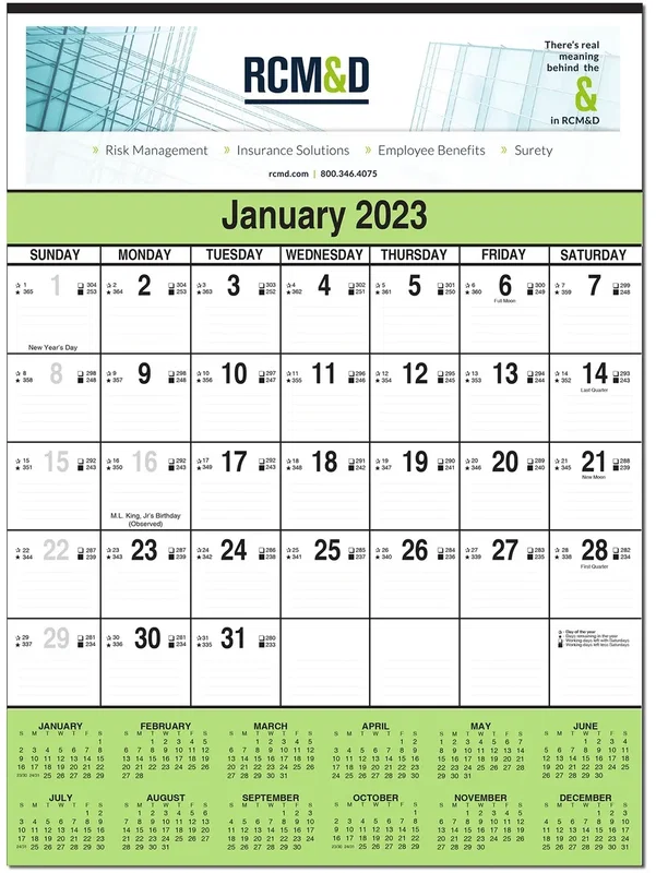 Full Color Contractor 12 Sheet Wall Calendar — view 2