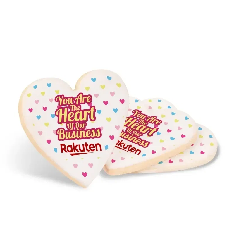 Full Color Custom Printed Cookie- Heart — view 2