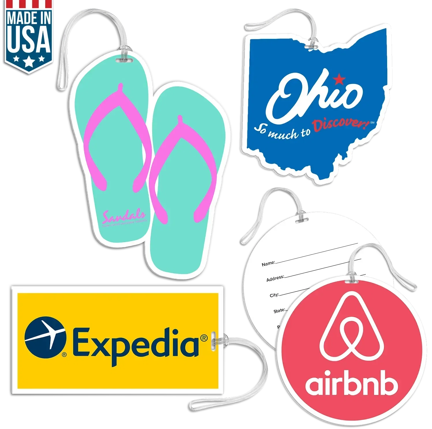 Logo Loop Bag Tag — view 2