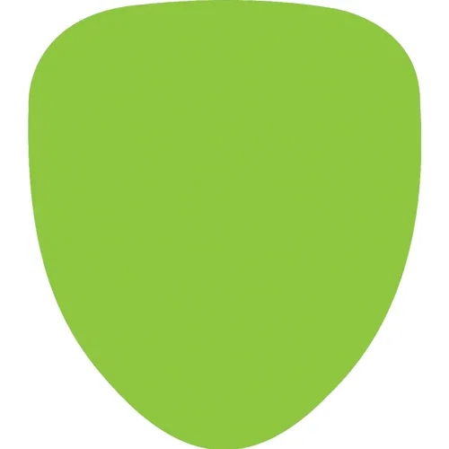 Full-color hand fan, teardrop shape with custom UV-coated print