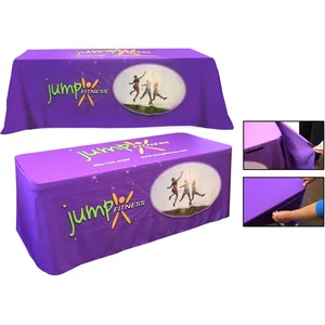 Full-Color Dye-Sub Convertible Table Cover: 6' Fitted to 8' Flat
