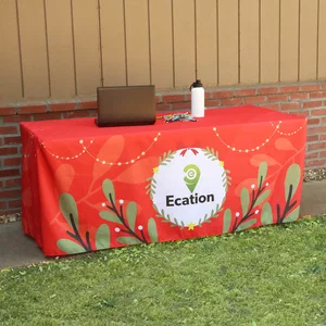 Full Color Dye-Sub Table Cover - Fitted Poly 4-Sided, 6'