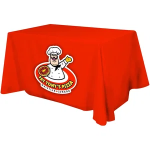 Full Color Dye-Sub Table Cover - Flat Poly 4-Sided, 4'