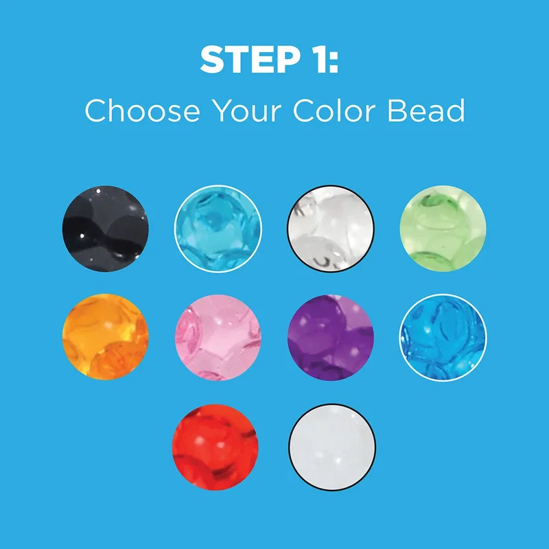 Close-up of the custom Aqua Pearls pack's full-color imprint area, smaller size