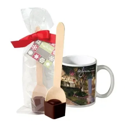 Full Color Mug with Hot Cocoa on a Spoon — view 2