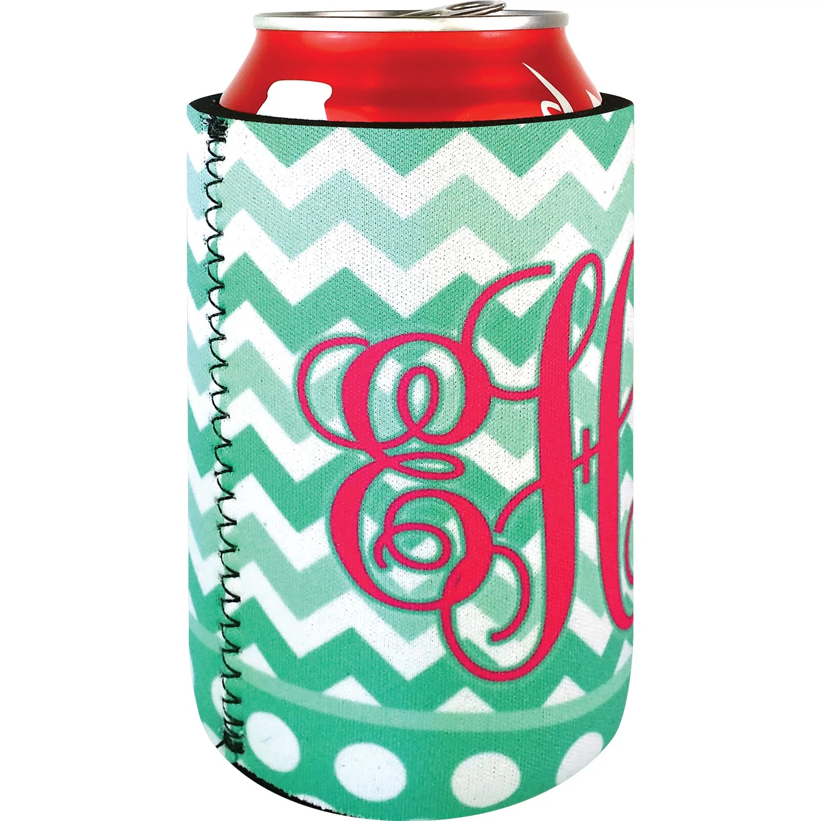 Neoprene Collapsible Coolie with Four Color Process Imprint — view 3