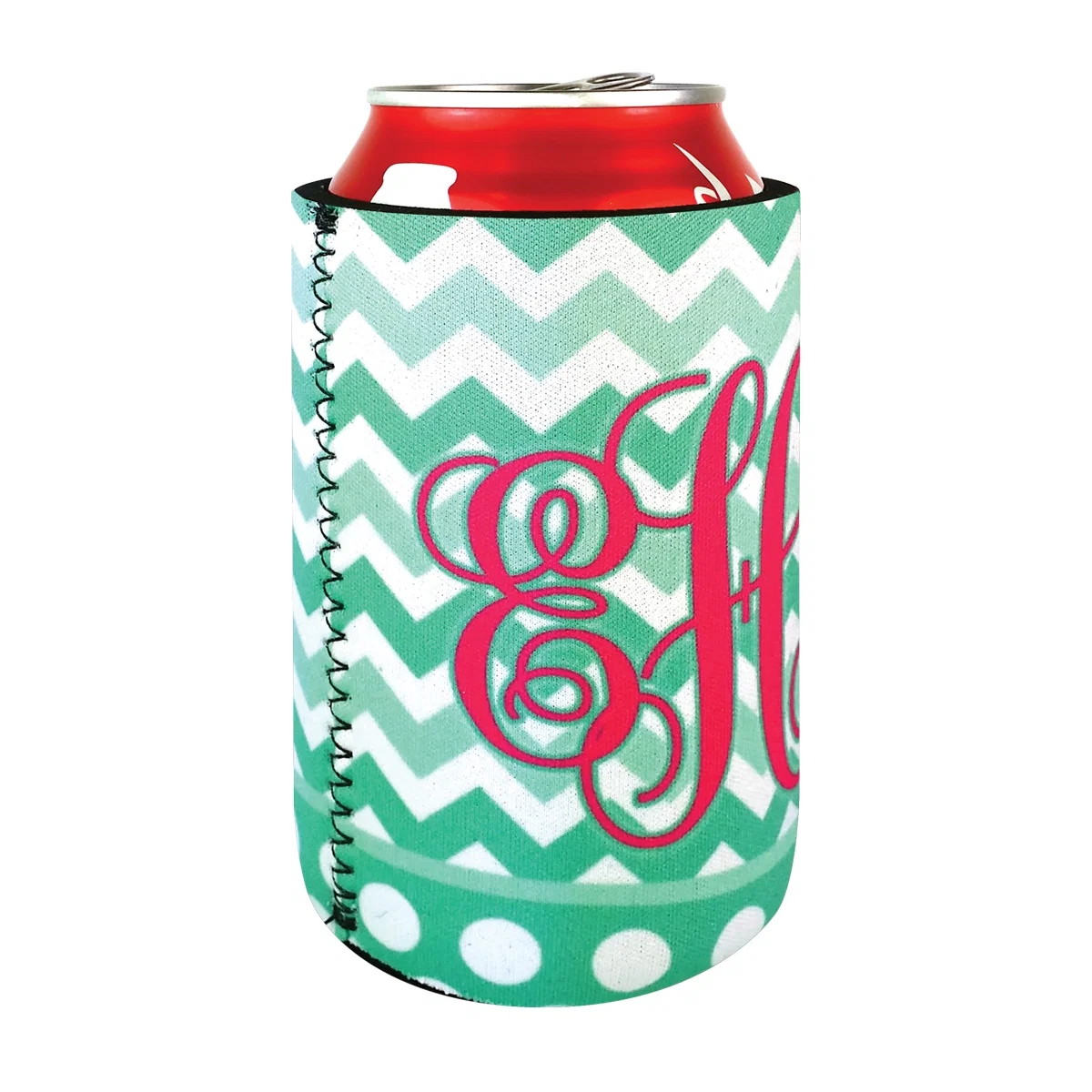 Wrapped around a standard beverage can for an insulated grip