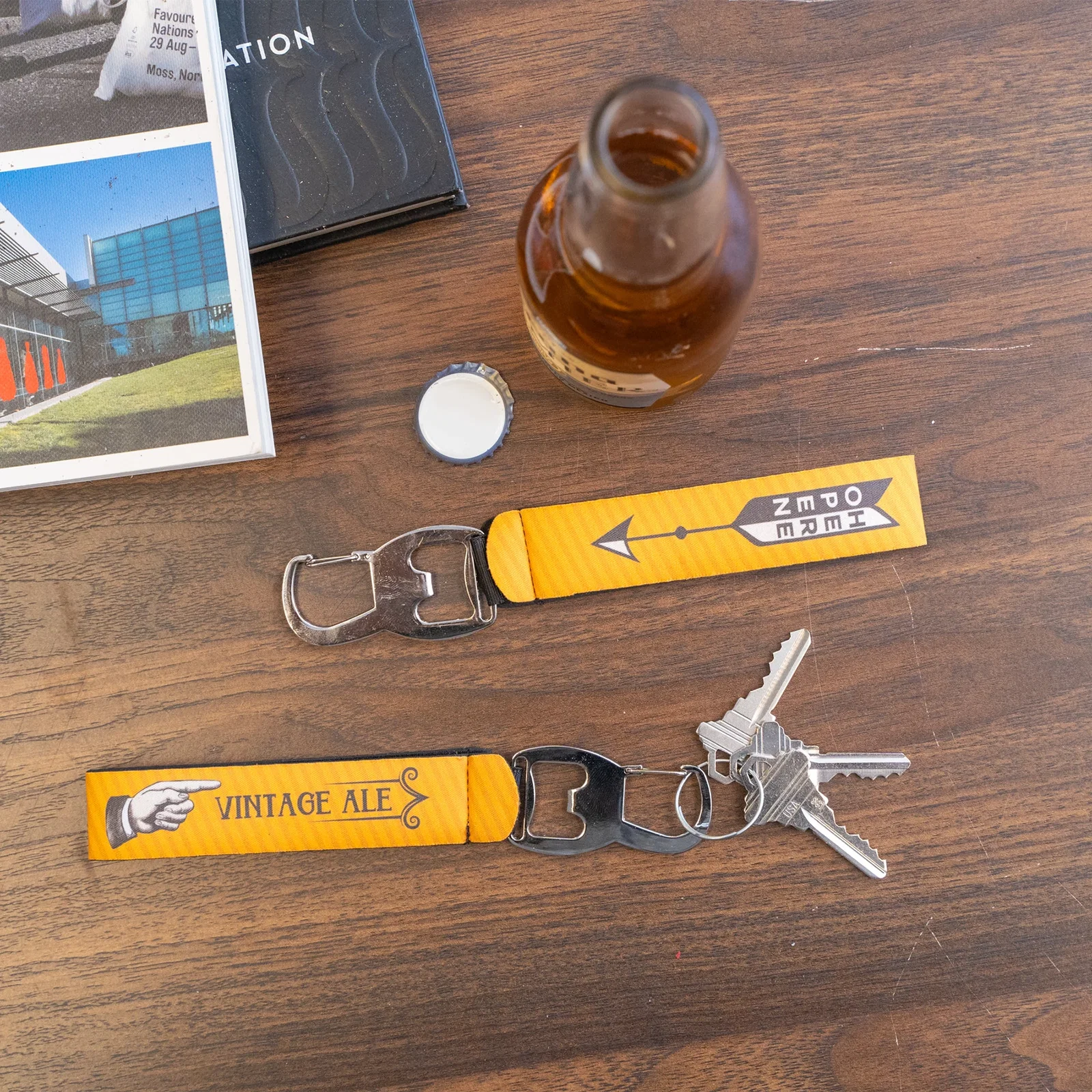 Full Color Neoprene Wristband with Bottle Opener — view 2