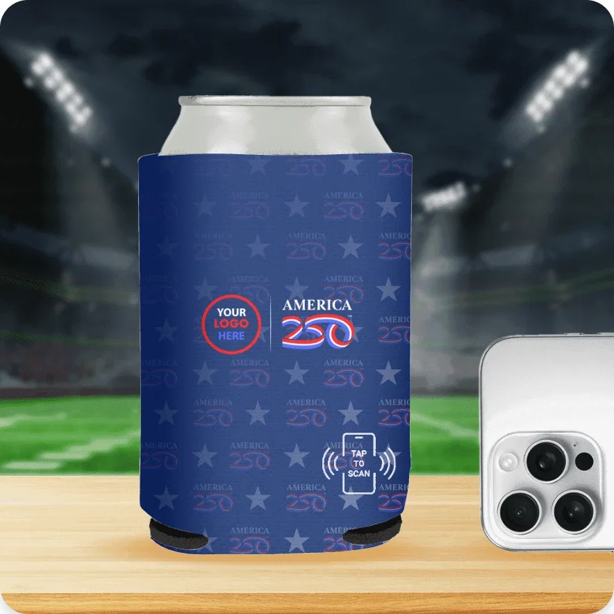 Full Color NFC Connect Can Cooler