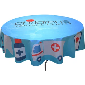 Full Color Round Table Covers for 5' Diameter Tables