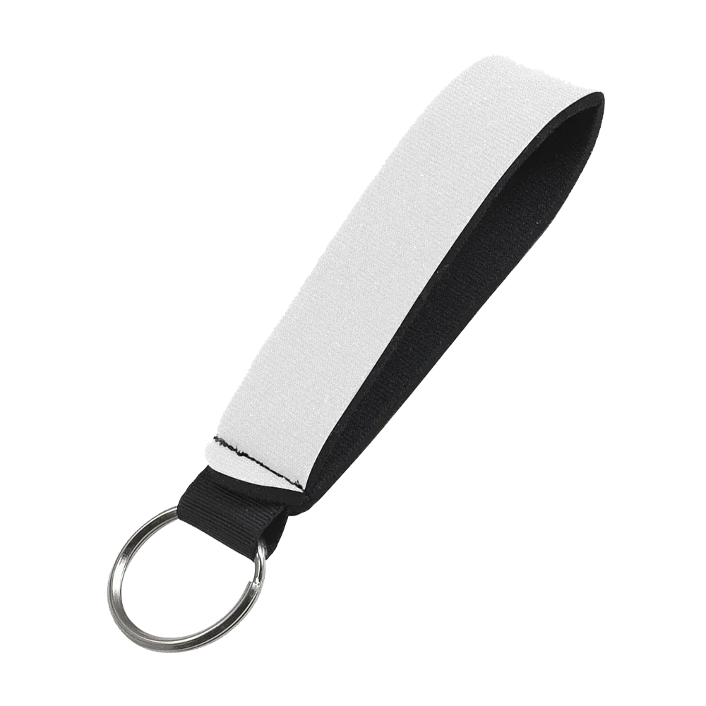 Full Color Single Neoprene Wristband with 26mm Key Ring — view 2