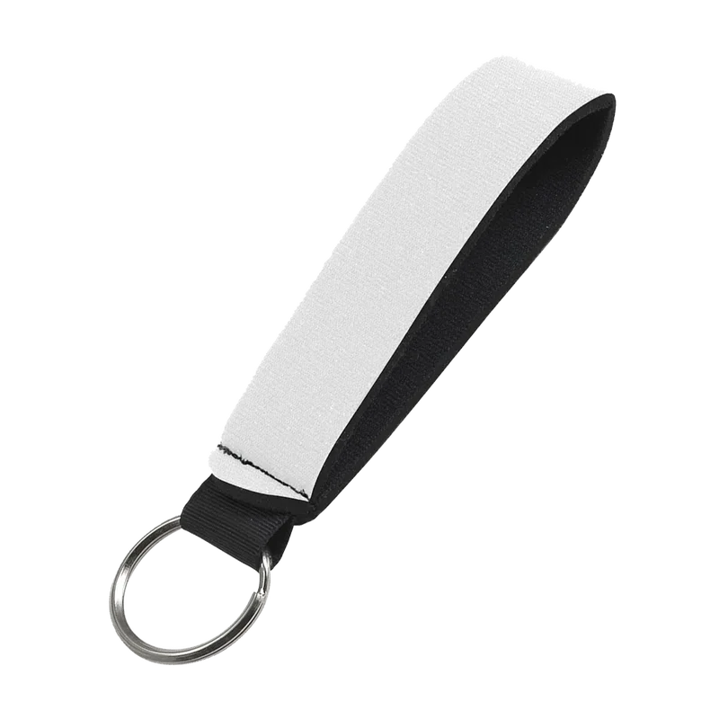 Full Color Single Neoprene Wristband with 26mm Key Ring — view 2