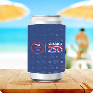 Full-Color Slap Wrap Neoprene Can Cooler