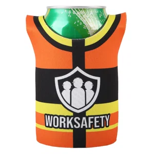 Full Color Sleeveless Jersey-Style Can Cooler, Foam Insulated