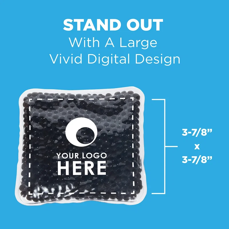 Color option shown on the Full-Color Square Aqua Pearls Hot/Cold Pack