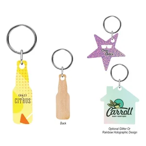 Full Color Wood Key Tag — 5 Sizes