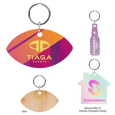 Larger tag laid flat to show the print area