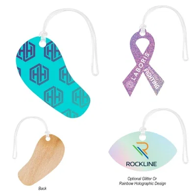 Full Color Wood Luggage Tag - 6"