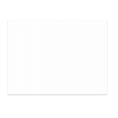 Blank white panel shown flat at eighteen by twenty four inches