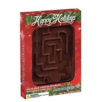 Fully Customizable Box With Milk Chocolate Molded Maze — view 5