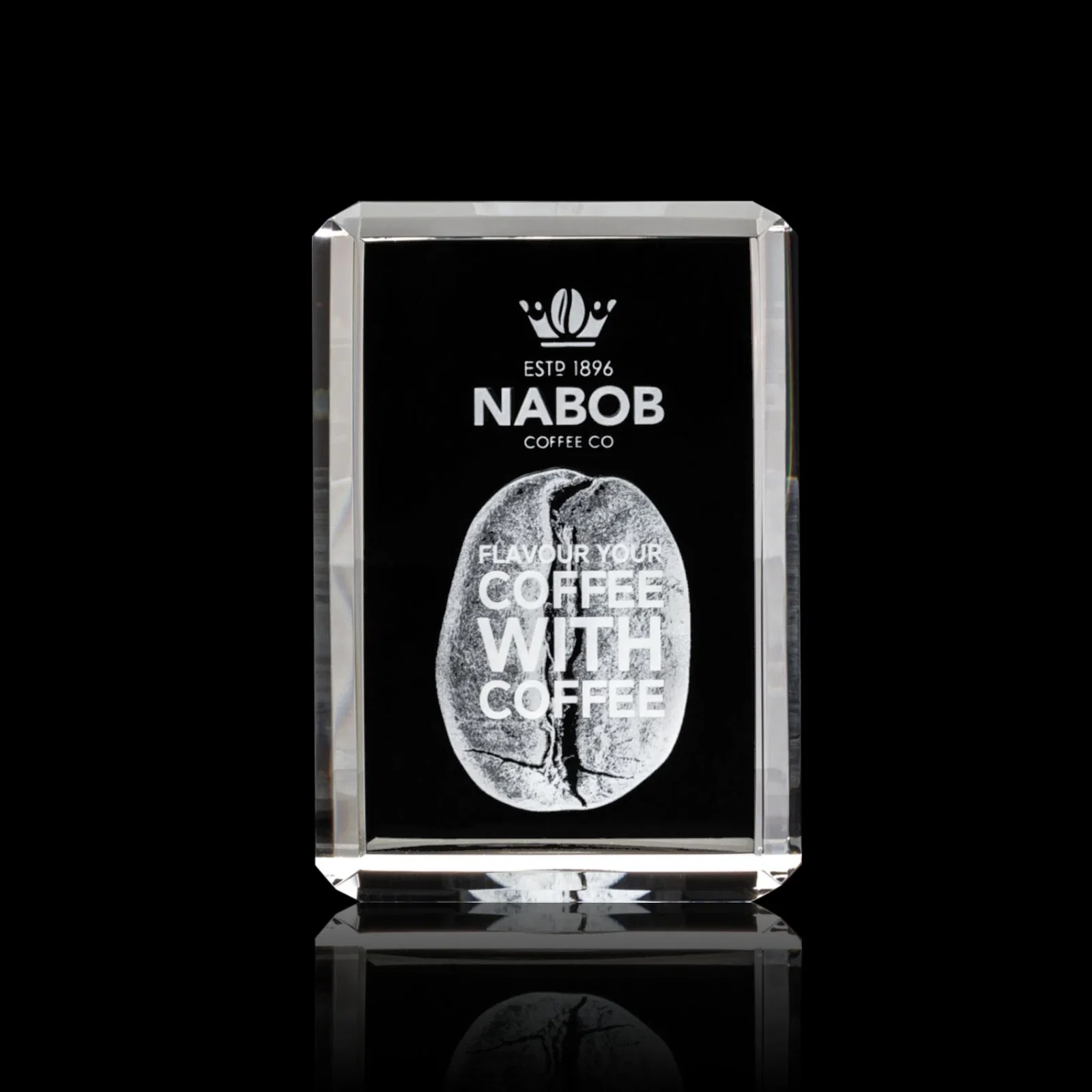 Promotional Vertical Crystal Cube Award, 1.5"-3.5" in 6 Sizes, client appreciation gift for corporate award ceremonies