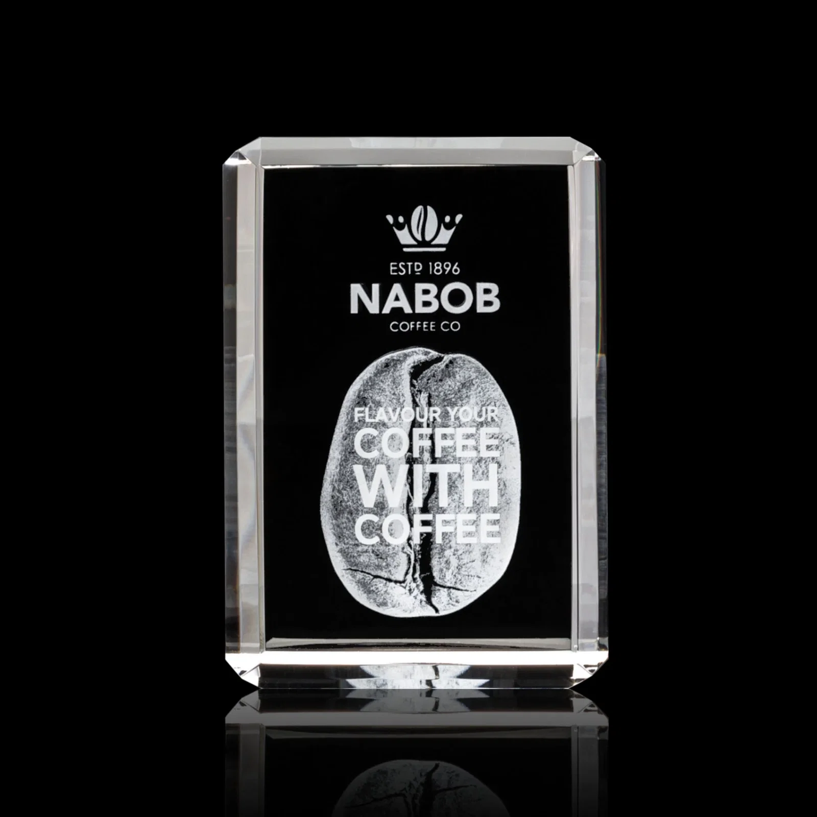 Promotional Vertical Crystal Cube Award, 1.5"-3.5" in 6 Sizes, client appreciation gift for service anniversary gifts