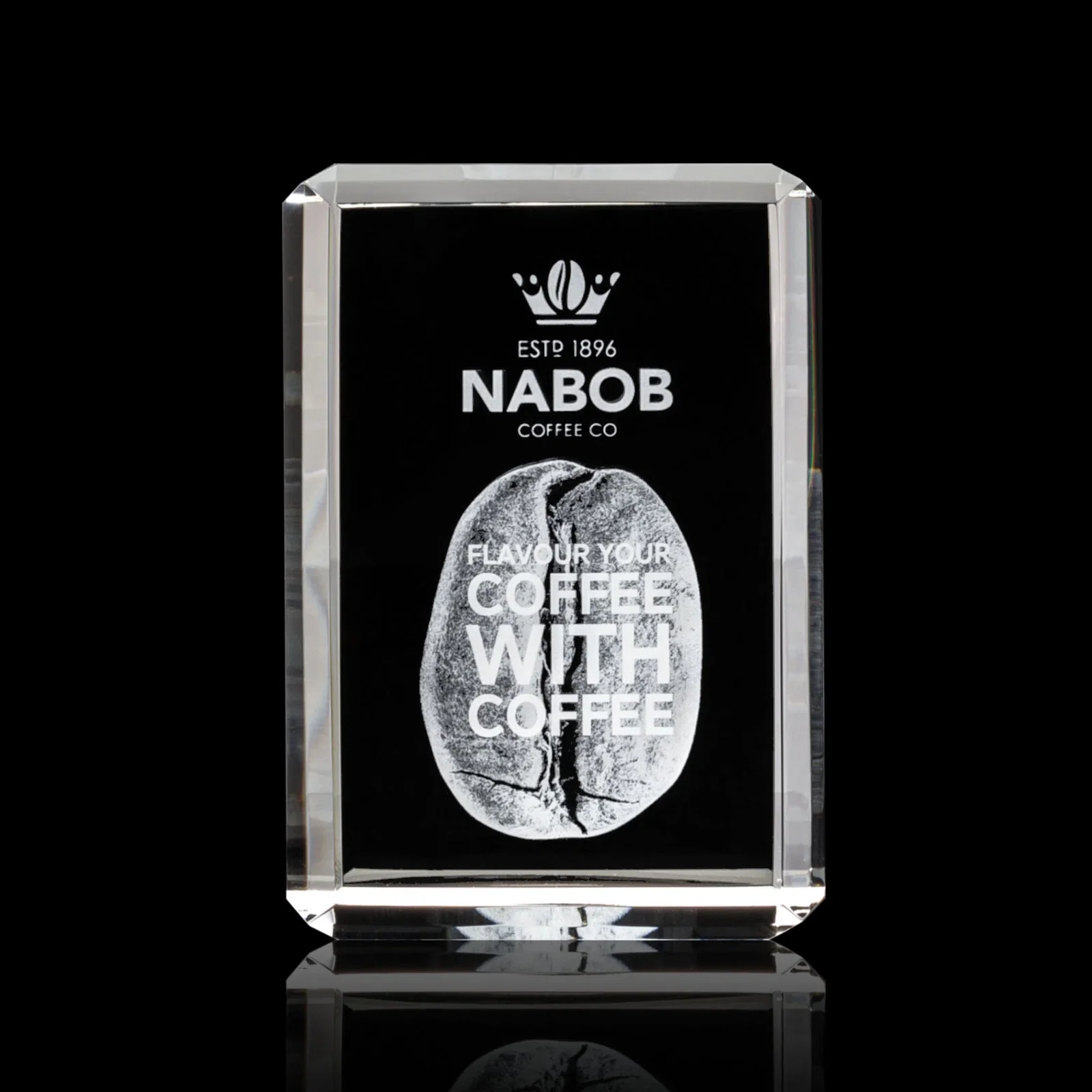 Promotional Vertical Crystal Cube Award, 1.5"-3.5" in 6 Sizes, client appreciation gift for sales achievement awards