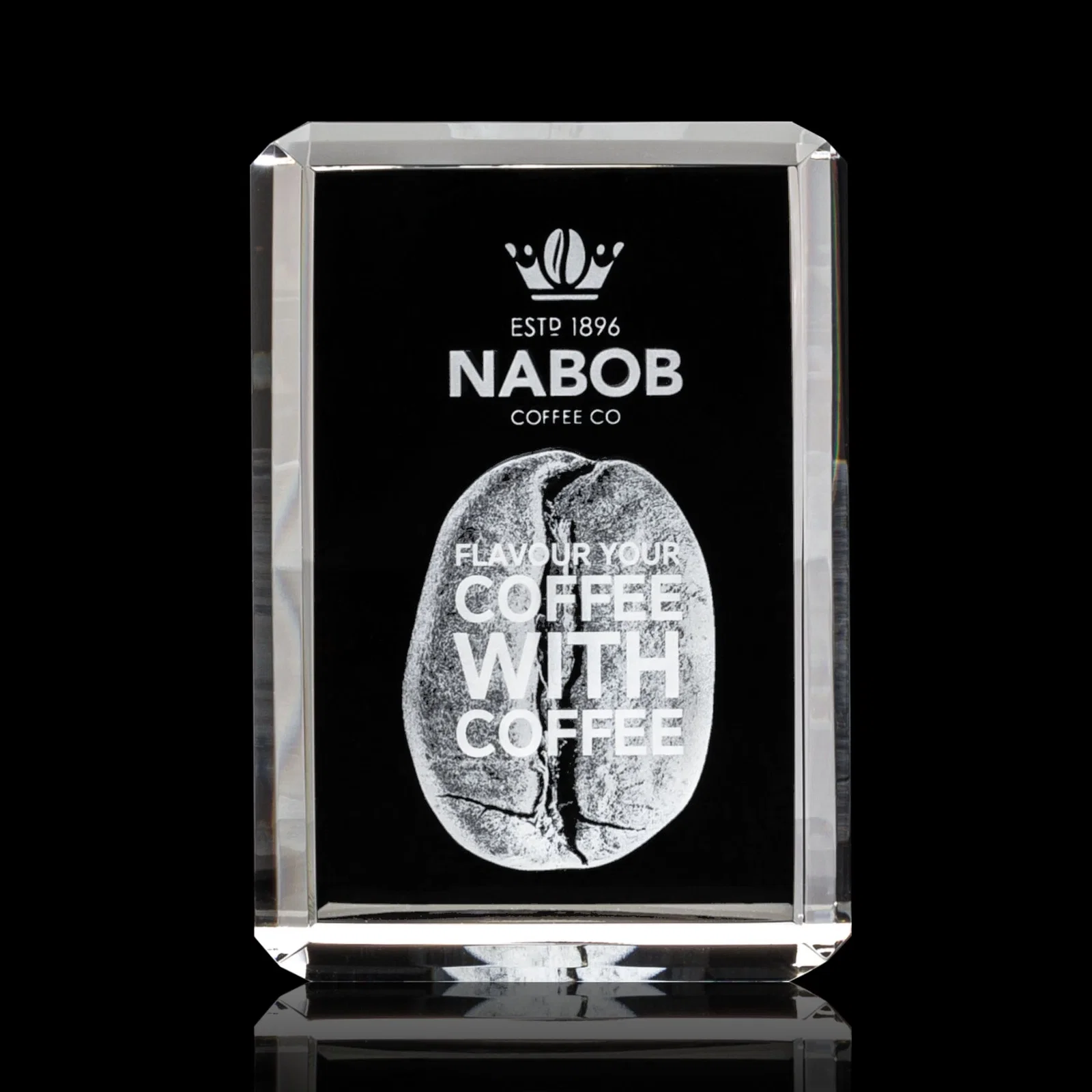 Promotional Vertical Crystal Cube Award, 1.5"-3.5" in 6 Sizes, client appreciation gift for team milestone celebrations