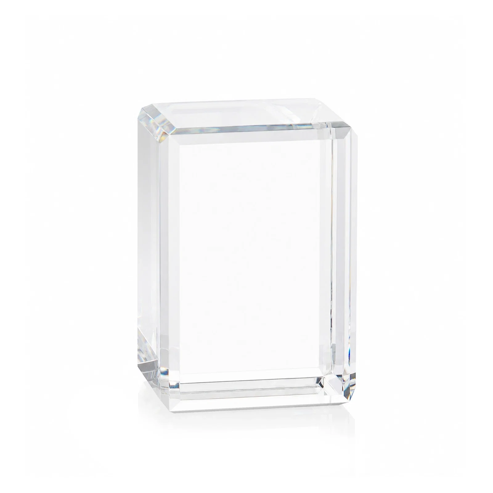 Promotional Vertical Crystal Cube Award, 1.5"-3.5" in 6 Sizes, client appreciation gift for graduation ceremonies