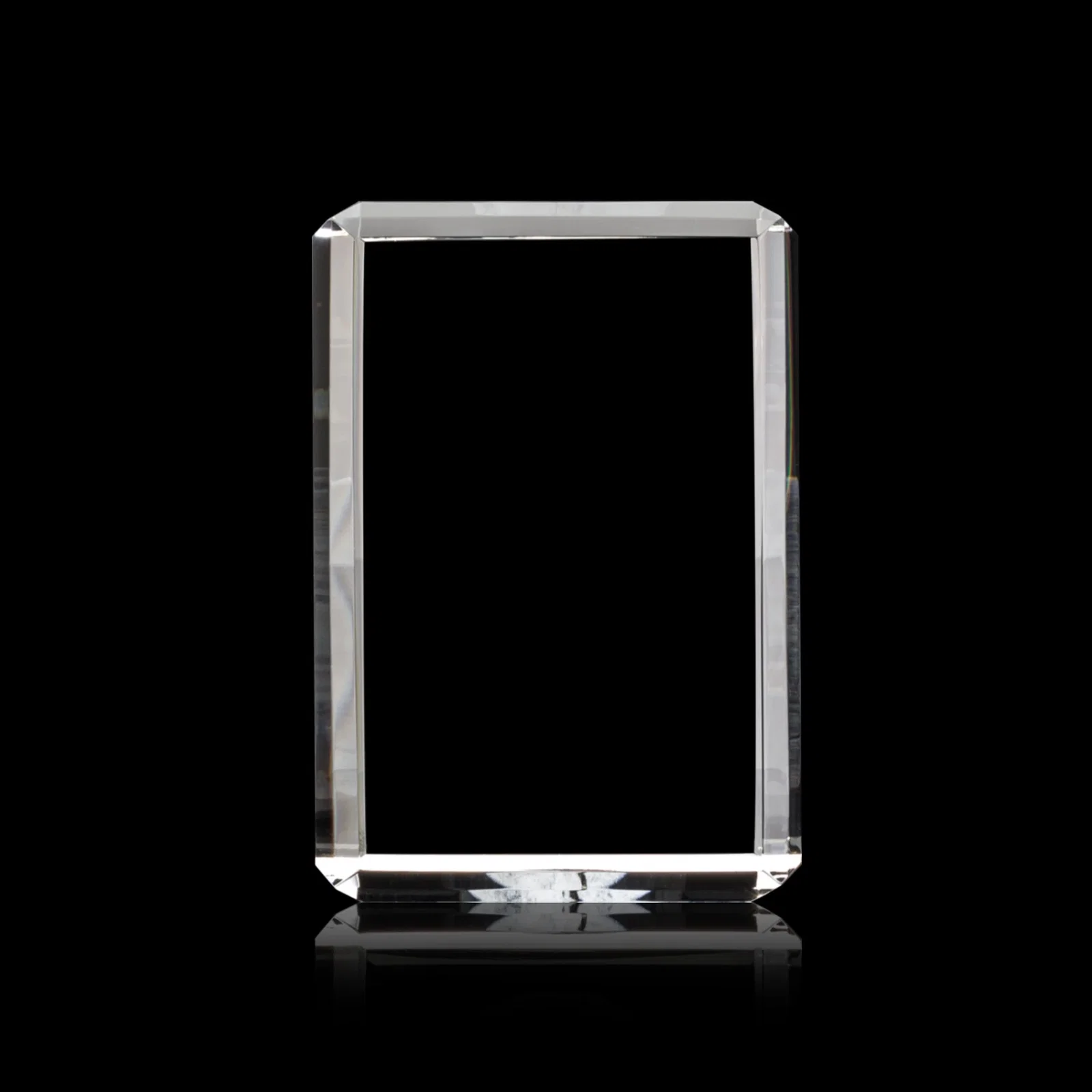 Branded Vertical Crystal Cube Award, 1.5"-3.5" in 6 Sizes, client appreciation gift for corporate award ceremonies