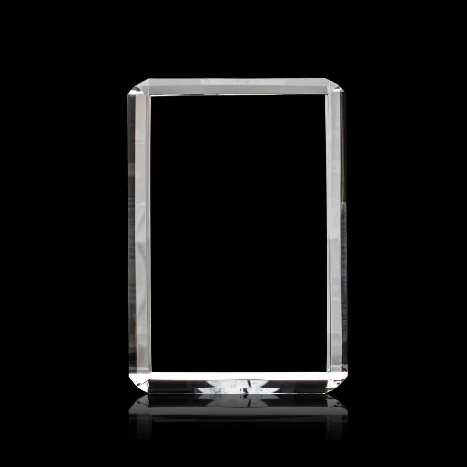 Branded Vertical Crystal Cube Award, 1.5"-3.5" in 6 Sizes, client appreciation gift for service anniversary gifts