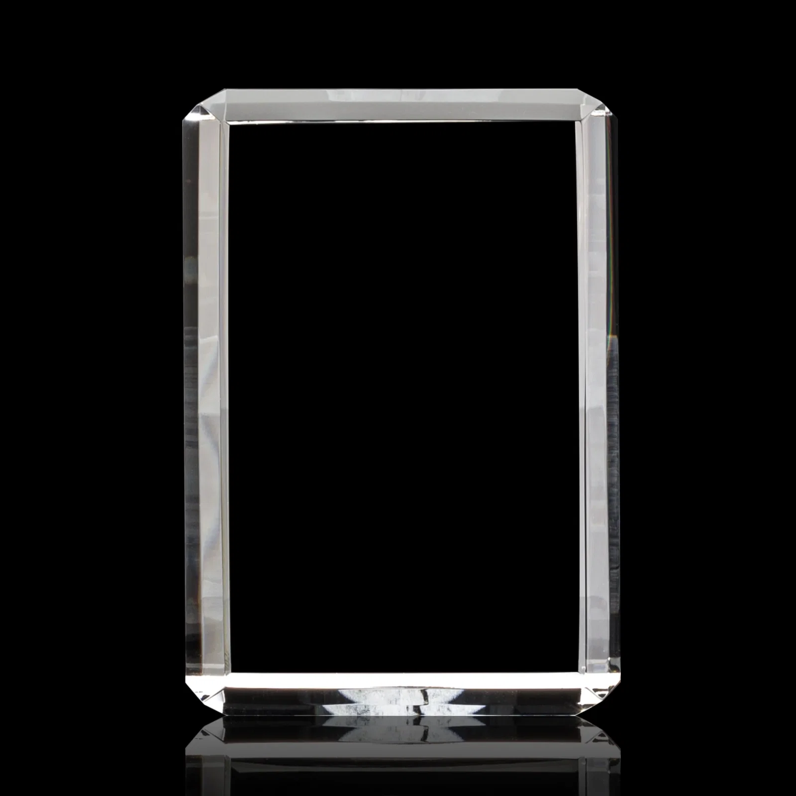 Branded Vertical Crystal Cube Award, 1.5"-3.5" in 6 Sizes, client appreciation gift for team milestone celebrations