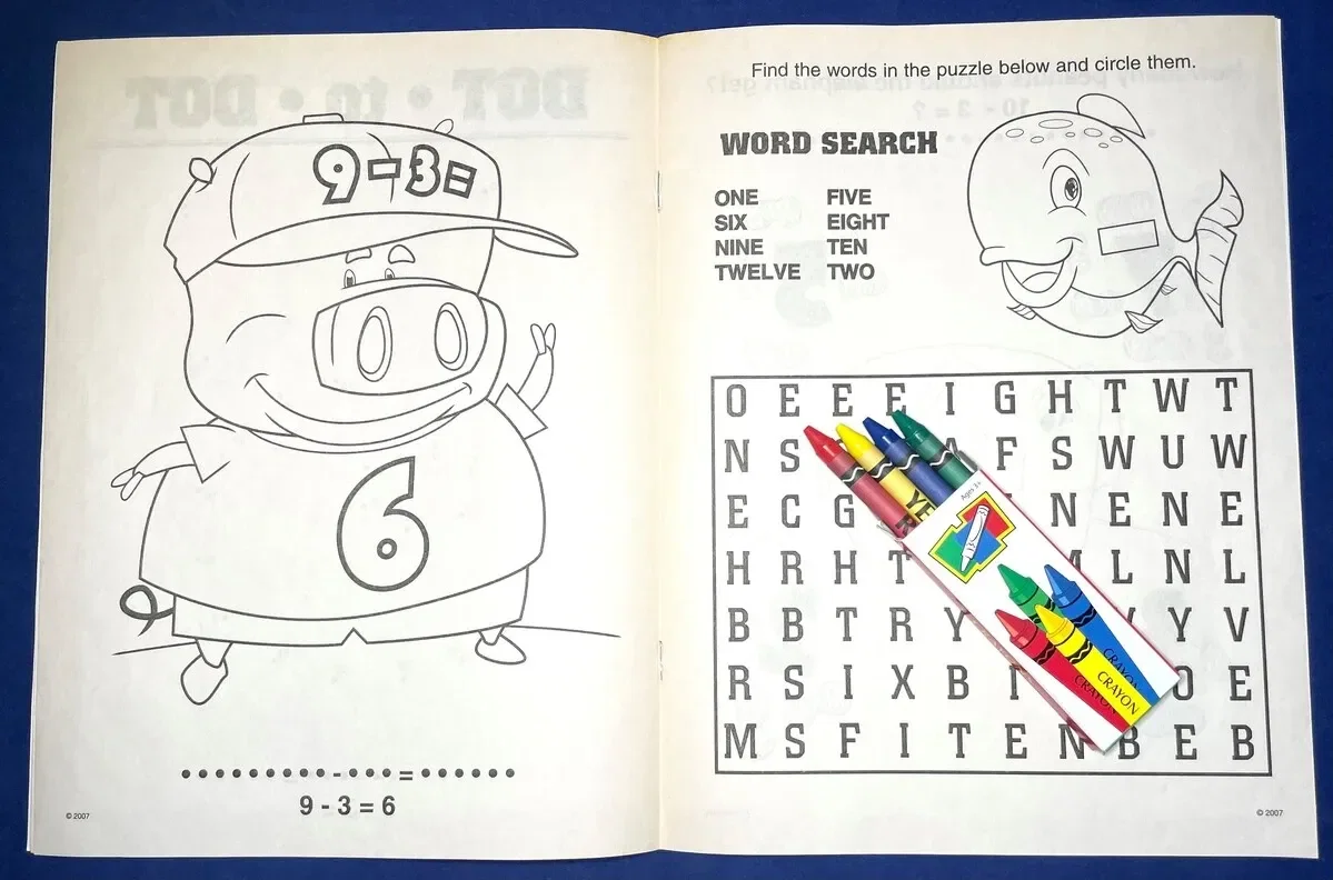 Fun With Subtraction Coloring & Activity Book — view 3
