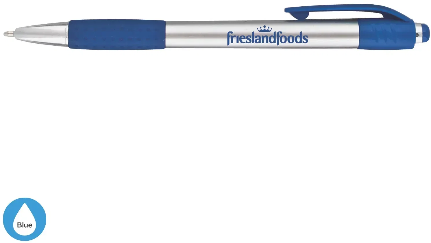 Custom Fusion Silver Gripper Pen — view 3
