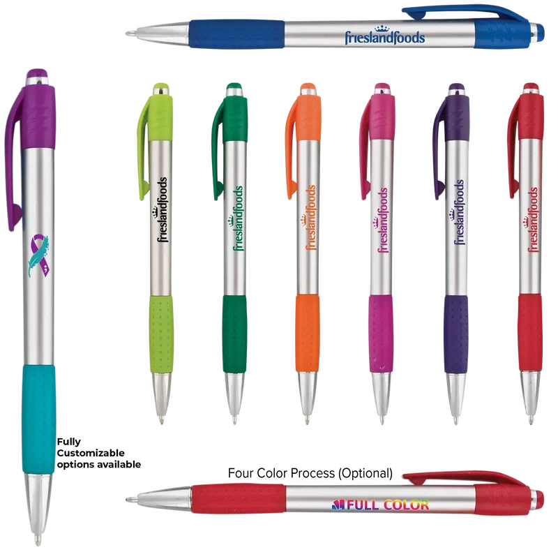 Custom Fusion Silver Gripper Pen — view 6