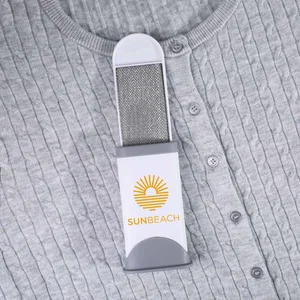 Fuzzerator Double-Sided Lint Brush with Self-Cleaning Base