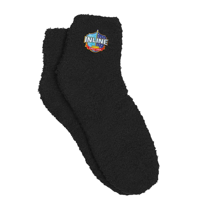 Fuzzy Socks With Woven Patch — view 11