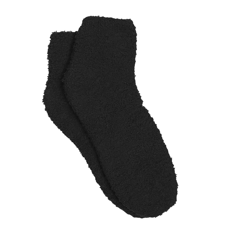 Fuzzy Socks With Woven Patch — view 12