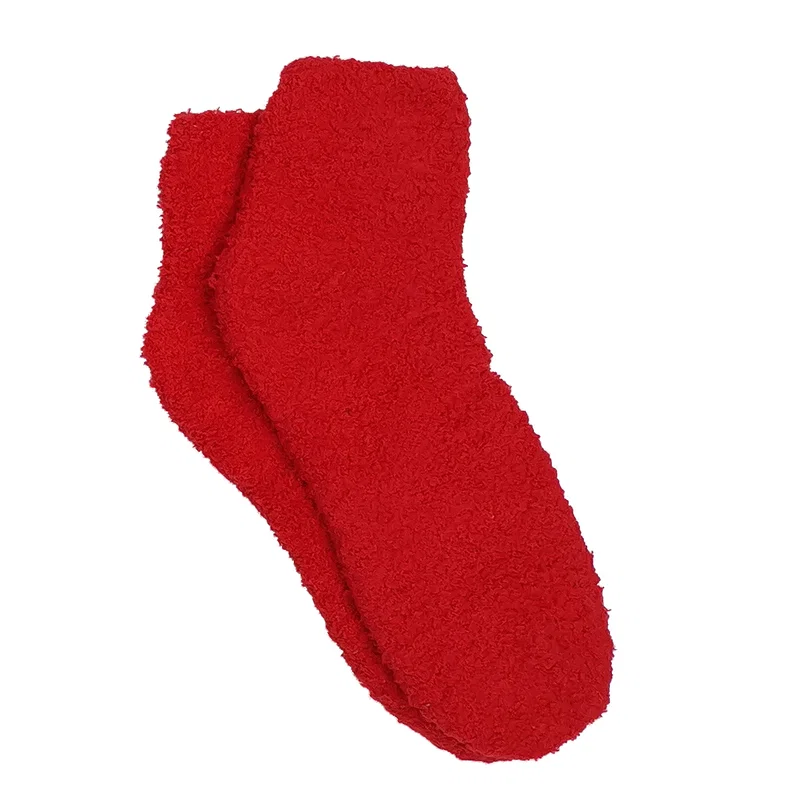 Fuzzy Socks With Woven Patch — view 7